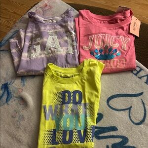 Juicy Couture Pink Graphic Tee gap champion tee bundle